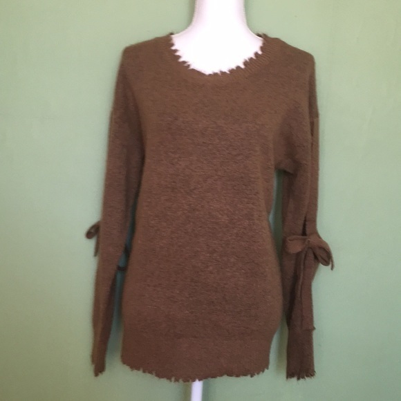 ART AND LOVE brown long sleeved crew neck sweater - Picture 1 of 6